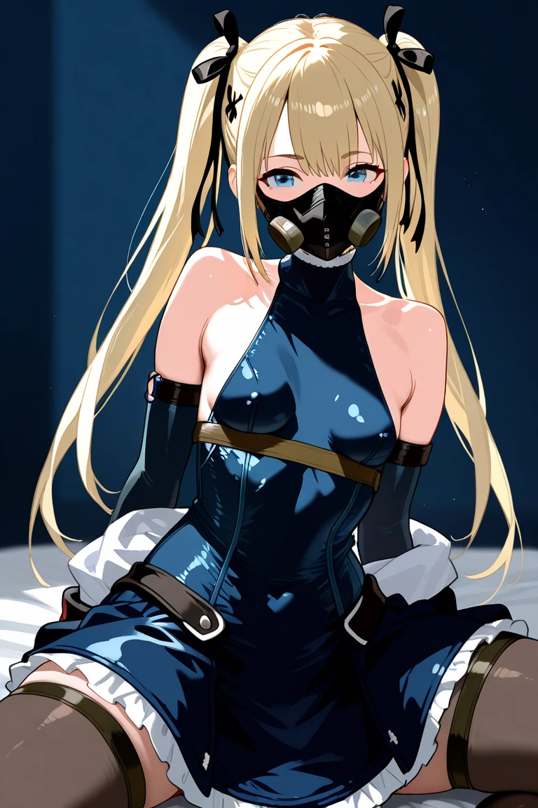 Shiny blond hair, very long hair, sophisticated haircut, ((((hair fully braided)))), ((small twisted braids)), thin and oval face, submissive, (((gagged))), ((((black tight latex crop top)))), ((((tight latex skirt)))), cute and blushing 18 years old anime girl, look away because she is embarrassed and blushes, bright blue eyes, detailed face, detailed members, detailed arms, detailed hands, ((((sparkling diamond jewelry)))), tiara, ((makeup)), high heels, puffy sleeves, long gloves, long eyelashes, Girl lying, tied by ropes, shackled, can no longer move, tied tightly, very hard tied up with lots of ropes, hampered by so many ropes that she can no longer move, bound hands and feet, ropes tie his whole body, tied extremely tightly and forcefully to her bed by a lot of ropes, its limbs are strongly tied together by ropes, his torso is tied up with thick cords, her chest is so tied up with ropes that it sticks out, her legs are tied tightly with thick ropes, his hands are tied behind his back with ropes, she can no longer move her feet, her hands which are tied by thick ropes, she desperately tries to free herself, likes to be tied tight with big ropes, likes to be immobilized by big ropes, lying down, his hands and feet are strongly tied to the railing of his bed, his legs are pressed together and tied with ropes, its limbs are held vigorously by imposing ropes, her hands are tied securely behind her back by ropes, her chest is compressed by strong ropes, she is pressed against her bed and restrained by large ropes (shibari, arms behind the back:1.4), (hands on the back), (masterpiece, best quality) 1.5, 1girl, solo, (sexy, beautiful woman, perfect face, perfect eyes, perfect hands), samus aran, (shibari, arms behind the back:1.4), (hands on the back), Spread the legs, s' ((lie in bed by big ropes)), ((close up of the girl)), ((((lie in bed))))