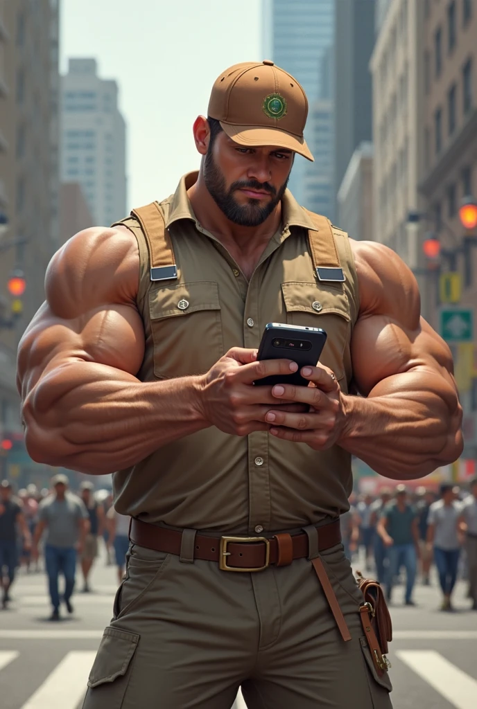 strong muscular man, street angry, backpack, epic realistic, photo, faded, complex stuff around, intricate background, soaking wet, neutral colors, ((((hdr)))), ((((muted colors)))), intricate scene, artstation, intricate details, vignette