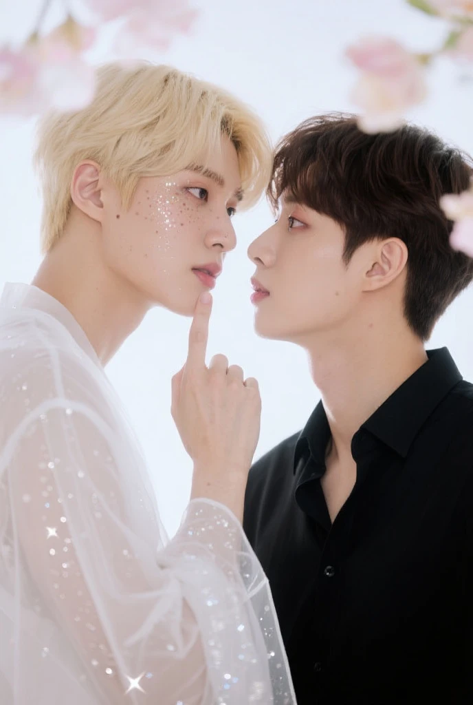 Jimin y jungkook de bts face, fotorealista, ultrahd, 8K.