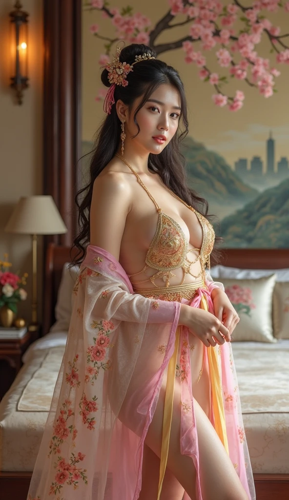 18 year old Thai girl, Best quality, masterpiece, ultra high res, (photorealistic:1.4), raw photo, 1girl, DARK hair, shiny skin, full body, bitch, Slim model, Sexy, Camel Details, Very good pubic hair.., spreading your legs, Stelle, Feels good, indian palace, Fairy, princess