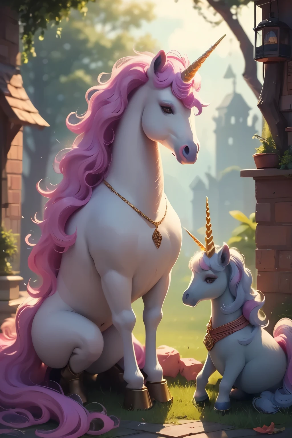 fantastical creature, majestic unicorn