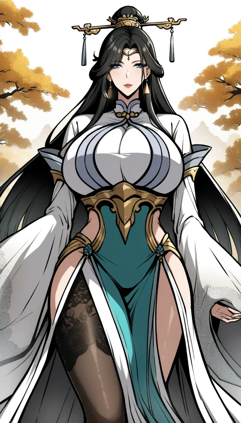 1 female(Pretty Face),Unique,Full body standing,Solitary,, Huge sexy breasts,Showing cleavage, Sexy big ass, Mature female, Sculptural figure, Sexy body,, Curvy figure with bare shoulders,Showing belly,Transparent Background,Original character designs from East Asia,Game character costume design,Gorgeous clothing,High Detail,Color Grade,White background,Ultra-high resolution,Clear focus,HD,8k,Clear facial features,Clear details,beautiful eyes,Pretty Face