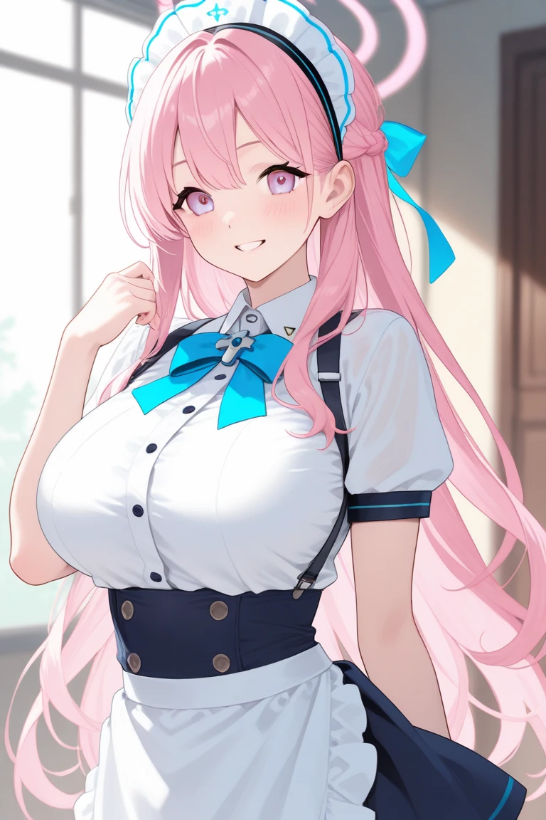 (masterpiece、top-quality、ultra-detailliert)、((1 girl))、((Pink hair twin tails))、light blue eyes、evilsmile、piercings、((very Bigger breasts))、Pink china clothes、cowboy shot、Downtown background