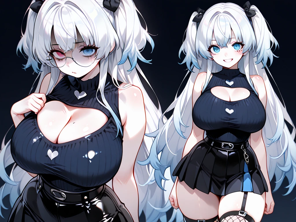 (3 girls:1.8)、standing with legs apart、 1 cute girl, highest quality、ウルトラ - High resolution、High resolution、Detailed CG、8k unit wallpaper、20-year-old、beautiful and detailed eyes,platinum blonde hair、random hairstyle、(((black and purple super shiny latex panties)))、((( black skin , Shirt with tie , cropped shirt , pleated skirt , cleavage ,oil skin)))、(shiny body,:1.5)、 please be shy、(Ahegao:1.5)、(Stick out your tongue and drool)、full of embarrassment、sexy pose、((vapor))