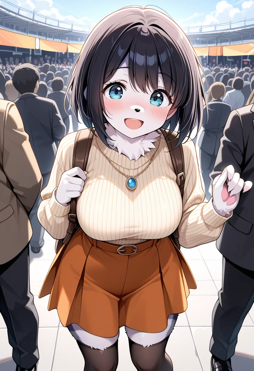<lora:hotarueye_comic3_type2:1.5>, insanely detailed, absurdres, ultra-highres, ultra-detailed, best quality,
1girl, solo, nice hands, perfect hands,
BREAK
pea coat, turtleneck, straight pants
BREAK
happy smile, laugh, open mouth, standing,
,
seductive pose, cowboy shot,
BREAK
slender, kawaii, perfect symmetrical face, ultra cute girl, ultra cute face, ultra detailed eyes, ultra detailed hair, ultra cute, ultra beautiful,
BREAK
in harajuku, shibuya, tokyo, street, crowd, cityscape,
BREAK
medium large breasts,
(orange medium hair, green eyes), hime cut