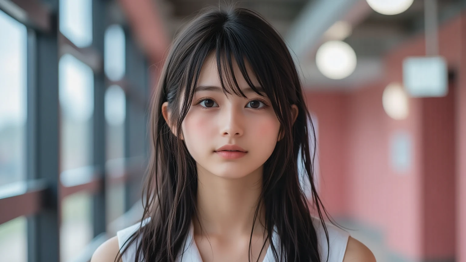 ((Top Quality, 8K, Masterpiece: 1.3)), Sharp: 1.2, Perfect Body Beauty: 1.4, Slim Abs: 1.2, ((Layered Hairstyle, Big)), Bra, Transparent Bra, (Rain, Street: 1.2), Wet: 1.5, Highly Detailed Face and Skin Texture, Detailed Eyes, Double Eyelids, Aspect Looking at Camera