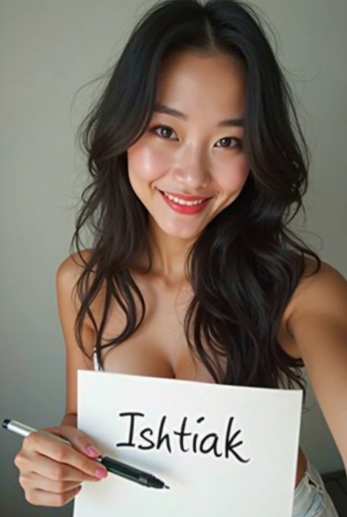 Make nude, nude , medium , brown nipples, realistic, nude