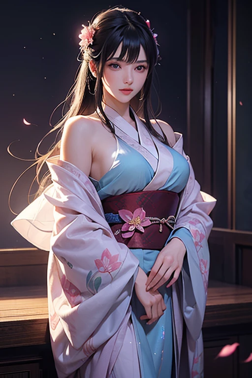 (Finest quality)),(A high resolution),(ultra-detailed art),(Meticulous portrayal),((Best Anime)),(Finest works of
art),sharpness,Clear,Ultra-Precision Art,The art of astounding depiction,(masterpiece),
short Hair ponytail, short ponytail, purple hair, vibrant purple hair, extremely detailed hair, detailed bangs, with
bangs,
pretty face, beautiful lips, soft lips,pretty face, close up face,serious face, pretty nose, beautiful nose,
pretty eyes, beautiful eyes, detailed eyes, perfect eyes, green eyes,
happy, jolly, smiling,
clear skin,white skin, soft skin, small bust, small breasts, smooth skin,
korean girl, korean beauty, irene, red velvet irene,
japanese yukata, violet yukata, japanese clothing, detailed yukata, yukata without the ribbon, detailed clothing, perfect yukata, violet skirt, mini skirt, ronin clothing, female ronin, cloth on breasts, slight cleavage,
cool pose, full body, detailed thighs, detailed legs,
super high-angle shot, no background,looking at camera,