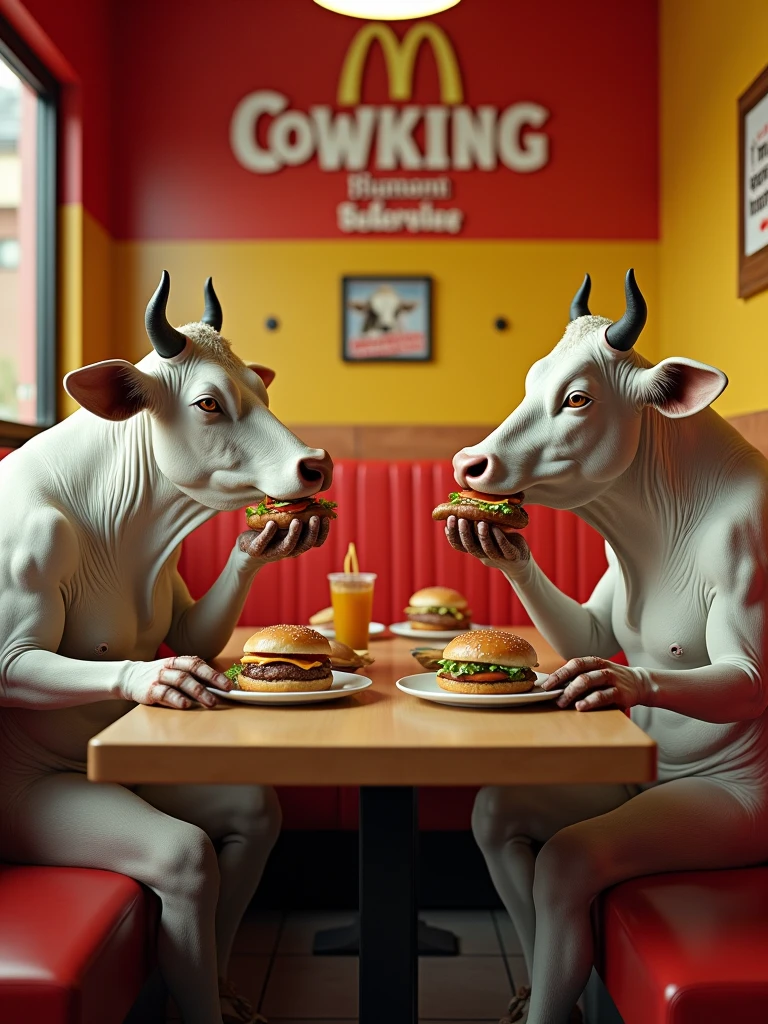 realistic photo of 80s sitcom about a family of anthropomorphic (cows), 4k, masterpiece, high quality
