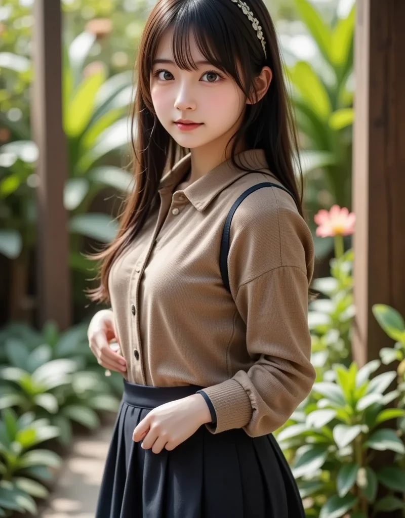 Highest quality, PhotoRealistic, 8K, High resolution, girl, woman, (Skin dents), (Big Breasts), (Professional Lighting, Bokeh), (street), (people々, crowd: 0.6), market, (night: 1.2), (brown: 2.0), (blouse: 1.5), (Portraiture: 0.6), nice, bloom, (Floating Hair), Braided hair, (Dynamic pose: 1.2) , Soft lighting, (masterpiece, Highest quality:1.1), (Ultra-fine 8K CG:1.2), (hyperRealistic:1.35), (PhotoRealistic:1.45), (Realistic:1.4), [Cowboy Shot], (Soft lighting), 1peopleの美しい日本peoplewoman, 20-year-old, Supermodel, Japanese Idols, (smile), Large Breasts, (Sweaty skin:1.2), (school uniform:1.2), (Sit on the ground:1.1), (Spread your legs, inhale, inhale,