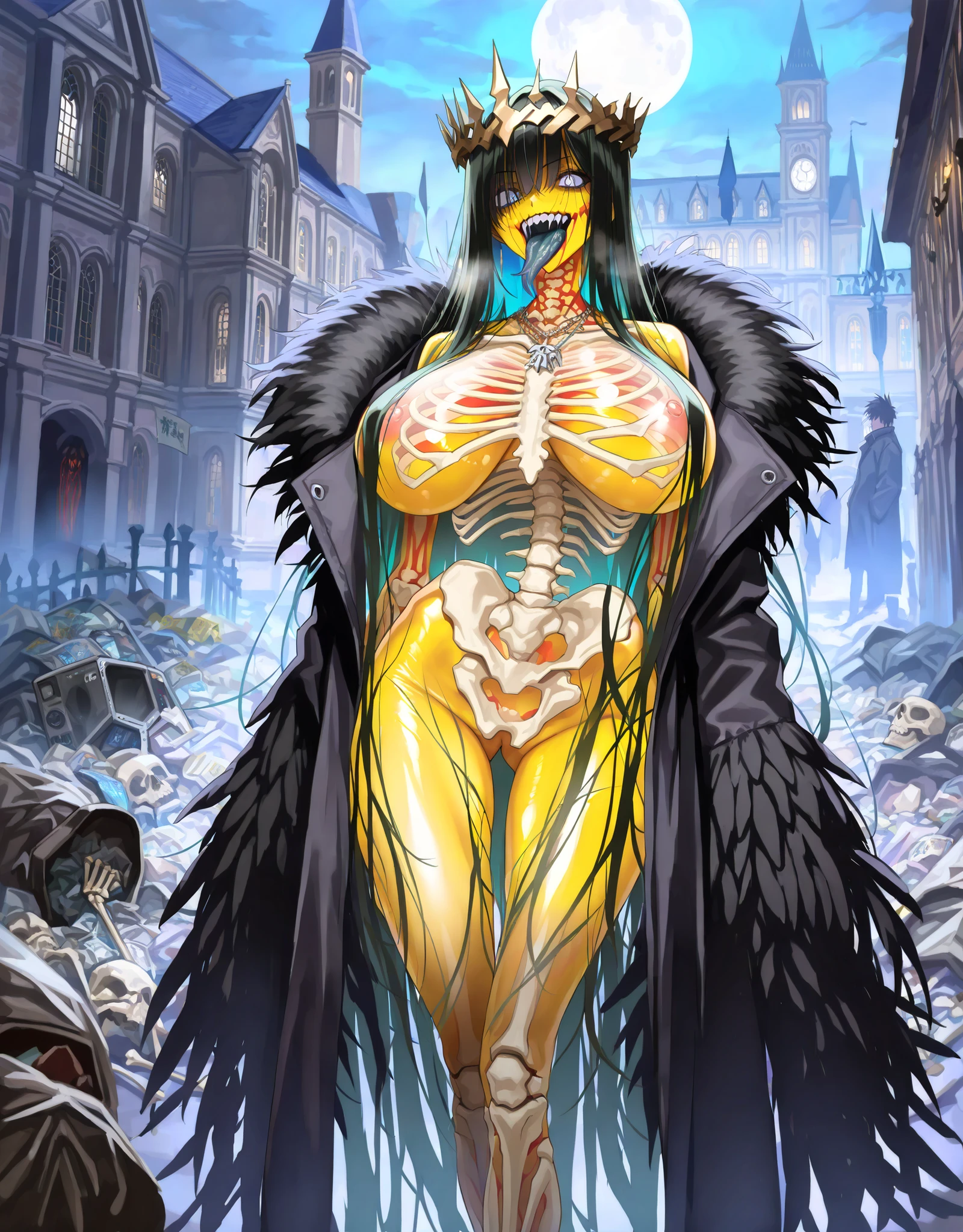 ((((ultra-detailed beautiful big red eyes:2.5)))),((((cum on body:3.0)))),((((cum in pussy:3.0)))),((((chibi body:1.8)))),((((anthro crow:1.5)))),(((:1.5))),((((black colored nipples:1.8)))),((Sheer pussy)),((((jewelry:1.5)))),((((lie on one's back:1.5)))),(((big breast:1.3))),((((feet visible:1.5)))),((((with heart-shaped eyes:2.5)))),(((no makeup:1.5))),(((15 y))),side facing,((((winged-arms:2.0)))),(((Beautiful night view of big city))),((Athletic body:1.5)),((((luxury bed room:1.3)))),(((Lover-like relationship))),(((blush:1.5))),((flower hair ornament)),female,portrait, beak,cute,(((long hair of beautiful black color))),(((completely nude:1.4))),((((Highly realistic depiction:1.5)))),((((all black colored skin:1.5)))),((((feet visible:2.0)))),(((cum on legs:1.8))),((((cum on tits:2.0)))),((((Super high quality,masterpiece:1.5)))),heart shaped pupils,((((highest quality,4k,8K,High resolution,masterpiece:1.5)))), Super detailed, HDR, UHD, studio lightning, ultra-fine goodinting, sharp focus, Physically based rendering, extrine detail description, Professional, Bright colors, Bokeh, (in) you bring, landscape, photograph, concept artist (Style), (with) vibrant color goodlette, (good) soft lighting