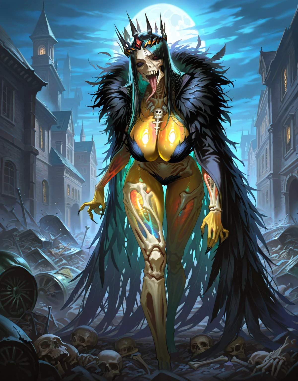 ((((ultra-detailed beautiful big red eyes:2.5)))),((((??? on body:3.0)))),((((??? in pussy:3.0)))),((((chibi body:1.8)))),((((anthro crow:1.5)))),(((teen:1.5))),((((black colored nipples:1.8)))),((Sheer pussy)),((((jewelry:1.5)))),((((lie on one's back:1.5)))),(((big breast:1.3))),((((feet visible:1.5)))),((((with heart-shaped eyes:2.5)))),(((no makeup:1.5))),(((15 years old:1.5))),side facing,((((winged-arms:2.0)))),(((Beautiful night view of big city))),((Athletic body:1.5)),((((luxury bed room:1.3)))),(((Lover-like relationship))),(((blush:1.5))),((flower hair ornament)),female,portrait, beak,cute,(((long hair of beautiful black color))),(((completely nude:1.4))),((((Highly realistic depiction:1.5)))),((((all black colored skin:1.5)))),((((feet visible:2.0)))),(((??? on legs:1.8))),((((??? on tits:2.0)))),((((Super high quality,masterpiece:1.5)))),heart shaped pupils,((((highest quality,4k,8K,High resolution,masterpiece:1.5)))), Super detailed, HDR, UHD, studio lightning, ultra-fine goodinting, sharp focus, Physically based rendering, extrine detail description, Professional, Bright colors, Bokeh, (in) you bring, landscape, photograph, concept artist (Style), (with) vibrant color goodlette, (good) soft lighting