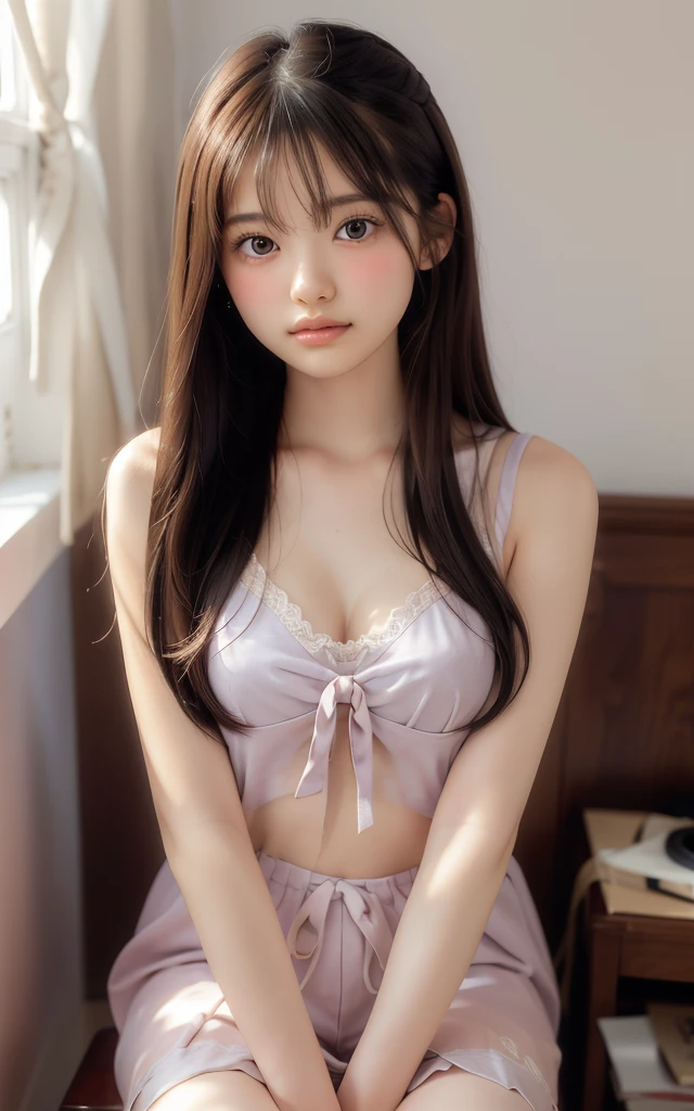 ((Highest quality)), ((masterpiece)), (detailed),((in the school )),One girl, ((nude)),15 years old, panty shot,((flat chest:1.4)), (stare at viewer with stern eyes:1.5),(bitting own lip:1.1),(angry:0.9),nose blush,(shamefull:1.2), surprised, Beautiful Korean Women, Beautiful young Korean woman, Young and adorable Korean face, Gorgeous Young Korean Woman, Korean Girls, Girl cute beautiful face, Portraits of Korean female idols, Young and pretty Asian face, Cute natural anime face,Asian pretty face,((glistening eyes)),((glistening eyes )),((large eyes)),(( pretty eyes)) ,(detailed),Perfect Face,((One girl)), ((clear eyes)),((show nipples)),((beautiful skin)), don't wear anything,((A bow tie)),Sailor suit