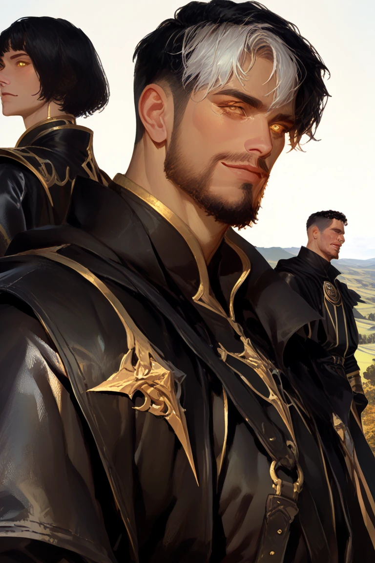 An artistic depiction of Jacob conversing with the sons of Laban, with facial expressions charged with tension and conflict with biblical cenario, high resolution image,4k,8k,