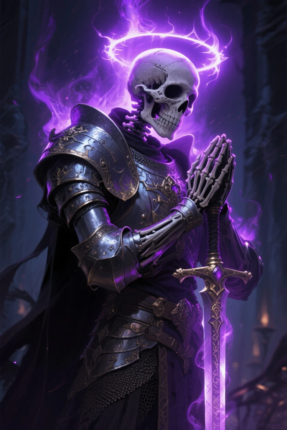 Steel skull helmet,4k, black armor