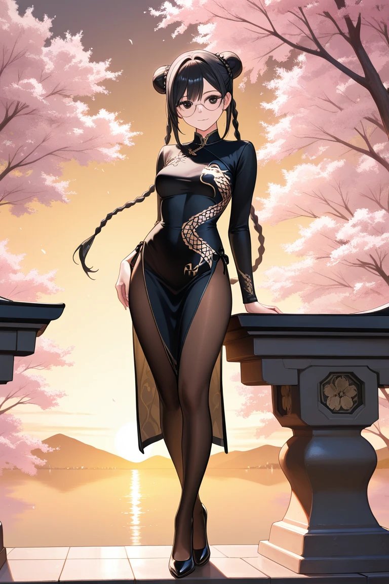 solo,1girl,4K, Masterpiece, highres, absurdres,
edgJumpsuit, a woman in a black top and pants ,wearing edgJumpsuit, golden embroidery,
<lora:edgJumpsuit:0.8>