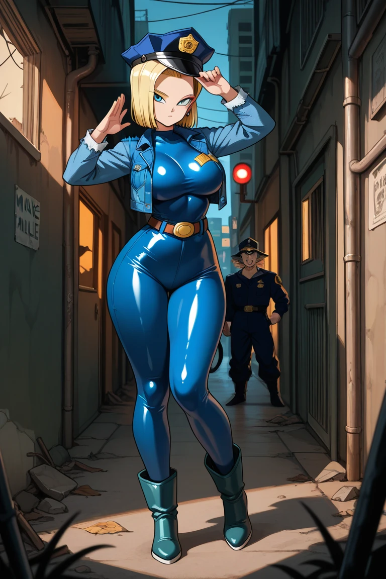 masterpiece, best quality, seras, seras victoria,  hellsing, 1girl, solo, , sitting,, warm lighting, lustful gaze, in heat, horny, head tilt, looking to the side, gigantic breasts, breast focus,  boob window, bare breasts, arms at side, arms behind back, Detailed face, Detailed blue eyes, Detailed face, blue eyes, perfect eyes, perfect face, nude, naked breasts, cleavage, blue one piece bodysuit, wearing blue one piece bodysuit, blue jumpsuit