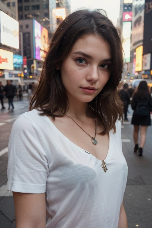 photo polaroïd, photo de nuit, photo de 24 ans.ô belle femme, peau pâle, bokeh, Flou de mouvement