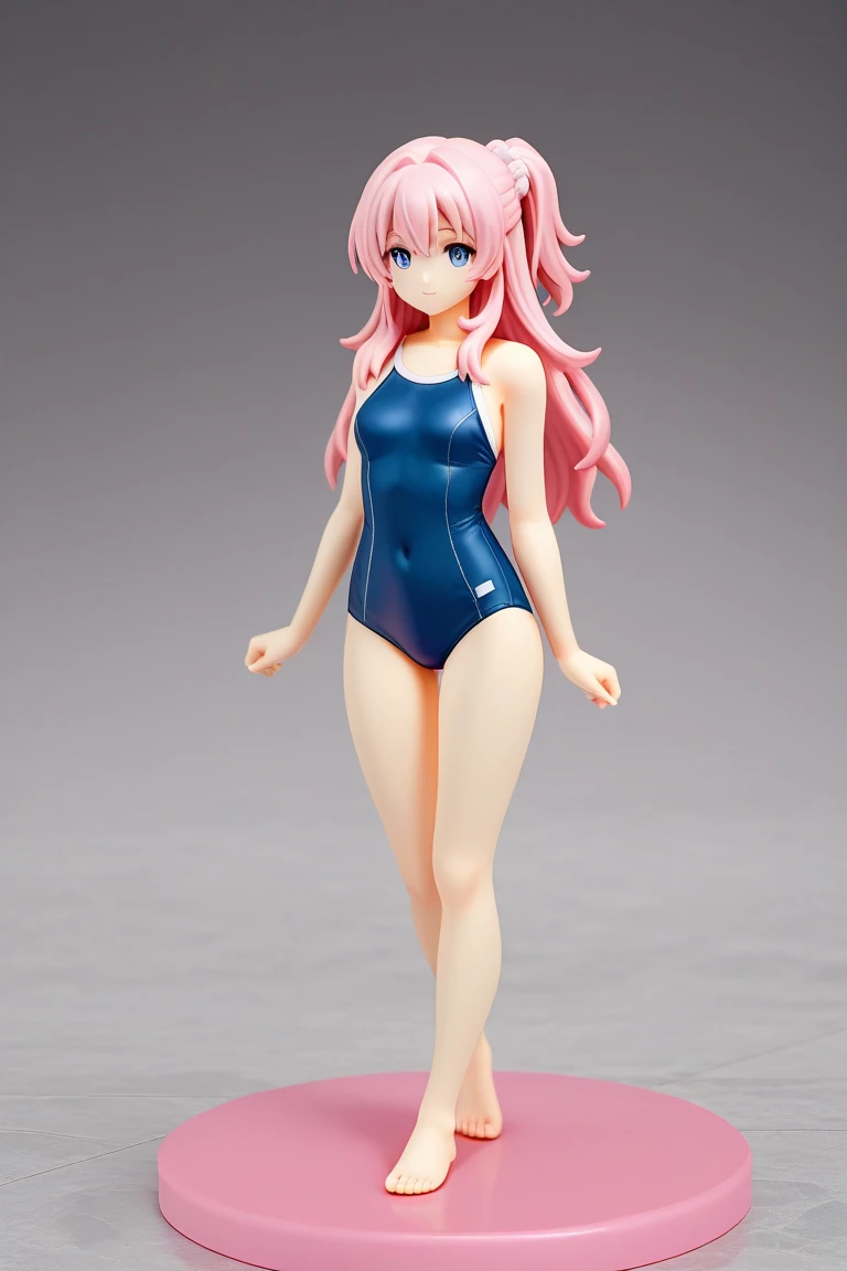 best quality, ultra-detailed masterpiece, nino nakano, one-piece swimsuit, breasts, pantyhose, blush, smile, terrace, in door