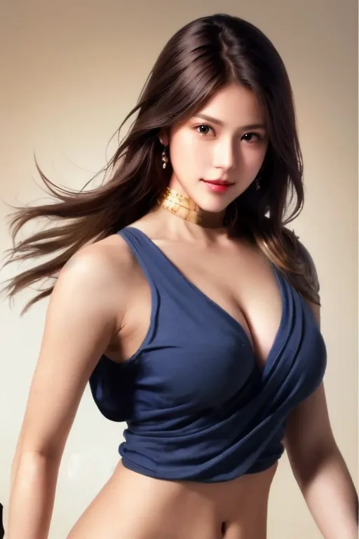 Super Heroine、Beautiful body、Tough face、Muscular and plump body、hero costume、Wavy hair、High definition、Masterpiece、Photorealistic、smile、pose、Night City、Adult eroticism