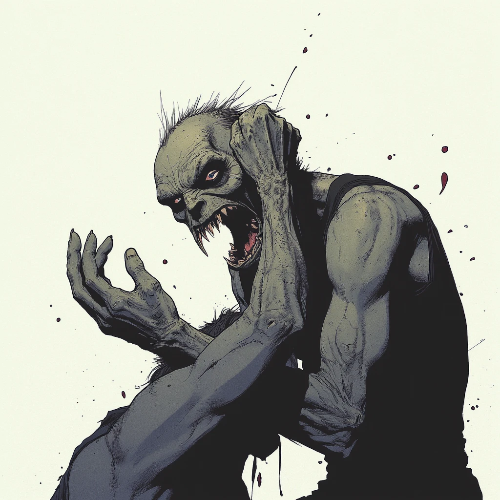 dndtoken, a zombie, ((white background)) <lora:dndtoken_v101:0.85>