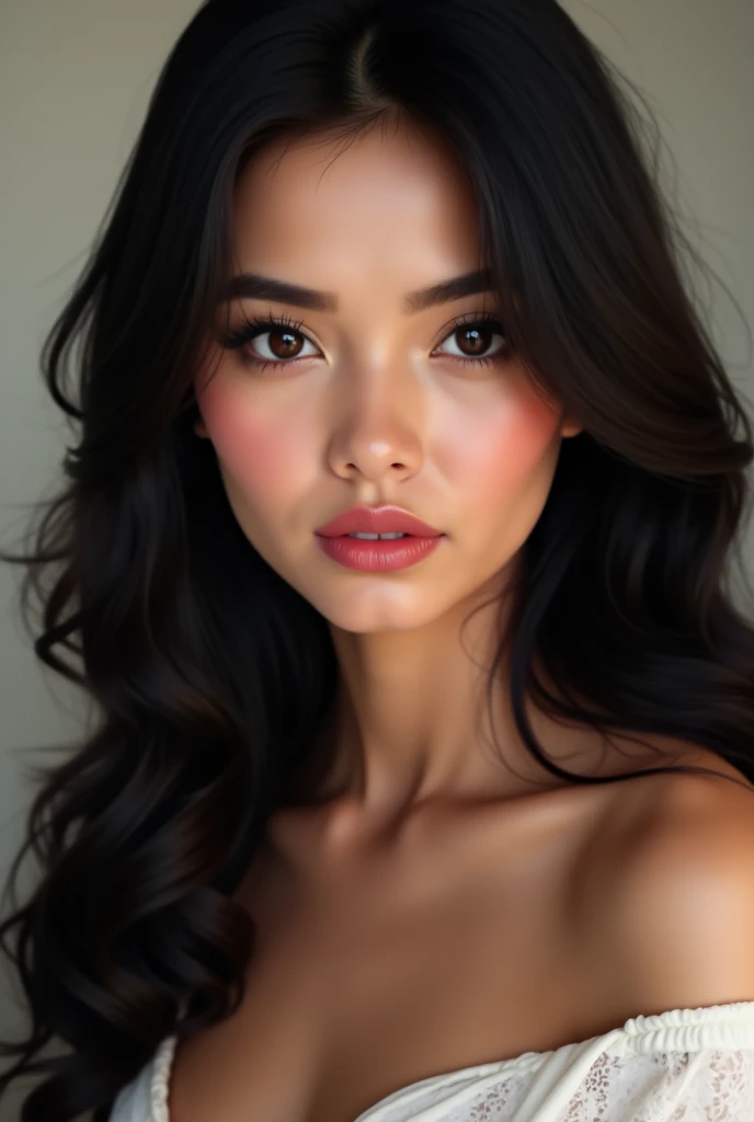beautiful young busty girl, black hair, sensually masturbating, extremely detailed face, beautiful detailed eyes, beautiful detailed lips, longeyelashes, vagina visible, (best quality,4k,8k,highres,masterpiece:1.2),ultra-detailed,(realistic,photorealistic,photo-realistic:1.37),HDR,UHD,studio lighting,ultra-fine painting,sharp focus,physically-based rendering,extreme detail description,professional,vivid colors,bokeh,photographic,cinematic lighting