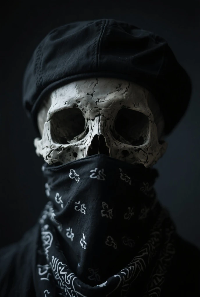 Skull made of numbers