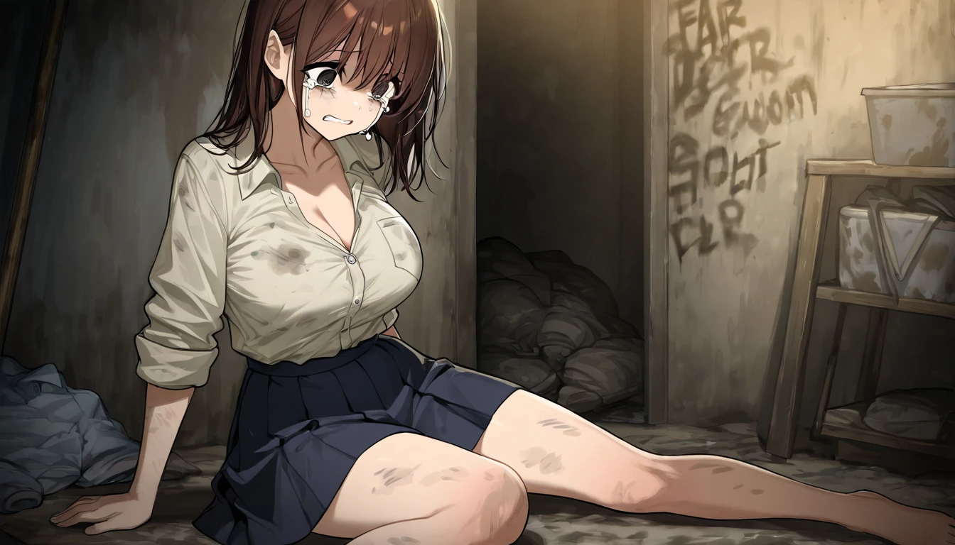 Anime. 1Girl. Cutie. Slave. Dirty tunic. Torn tunic. Slave collar. Shackles. Barefoot. Cold. Runny nose. Nasal mucus. Snot flows from the nose. Sneeze. Sneezing. Strong, desperate desire to sneeze. She sneezed. Snot flowed from the nose when sneezing. Handkerchief. Cover your nose with your hand. Blows his nose. Urinary incontinence. Urination. Urine. Strong urge to pee. She pees on the floor. She peed herself. Diarrhea. Defecation. Poop. Strong desire to poop. She pooped in her panties. She shit herself. Standing. Slave market. Sneezing fetish. Omorashi. Scat. Full height. Whole body. A high resolution. Ultra resolution.