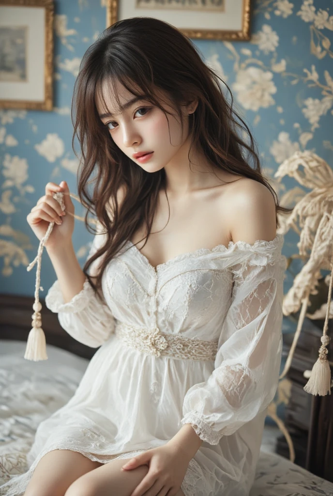 beautiful, charming, natural girl, makeup, beautiful girl, southern belle, lace fan, voluminous gown, soft blush