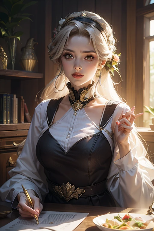 ((Melhor qualidade)), ((obra-prima)), (detalhado: 1.4), (Absurdo), mulher latina, corpo definido, coxas meio grossas, boca fechada, coberta por roupa de gladiadores, Post-apocalyptic cyberpunk style, ((middlebreasts)), (olhos lindos), ((roupa nas cores da bandeira do Brasil)), (((cabelo cacheado))), (inclua estrelas de 5 pontas no uniforme), close to the real, psicopata, cara de louca, pose sexy, no fundo designs intrincados feitos por Shepard Fairey, ombreiras super detalhadas, nijistyle, centralizada, scale to fit dimensions, HDR (High Dynamic Range),Ray Tracing,NVIDIA RTX,Super-Resolution,Unreal 5,Subsurface scattering, Textura PBR, Post-processing, anisotropic filtering, Profundidade de campo, Maximum clarity and sharpness, Texturas multicamada, Albedo e mapas especulares, surface shading, Accurate simulation of light-material interaction, perfectly proportions, Octane Render, Two-tone lighting, Ampla abertura, Baixo ISO, white-balance, thirds rule, 8K RAW