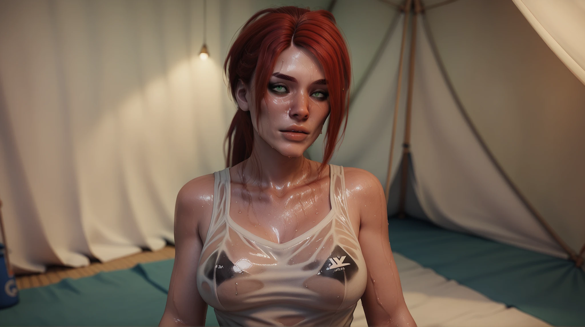 Full female fairy body, Redhead, cute, orange tones, sunset, depth of field, Atmospheric, Dramatic lighting, Anthropomorphic, 8k, Very detailed, Cinematic lighting, Unreal engine, Octane render, Photorealistic, Hyperrealistic, Sharp focus, Rim lighting, Soft lighting, Volumetric, Realistic CGI, Fantastic, backlight, HDR, Studio light, Internal glow, character concept art, trending on artstation