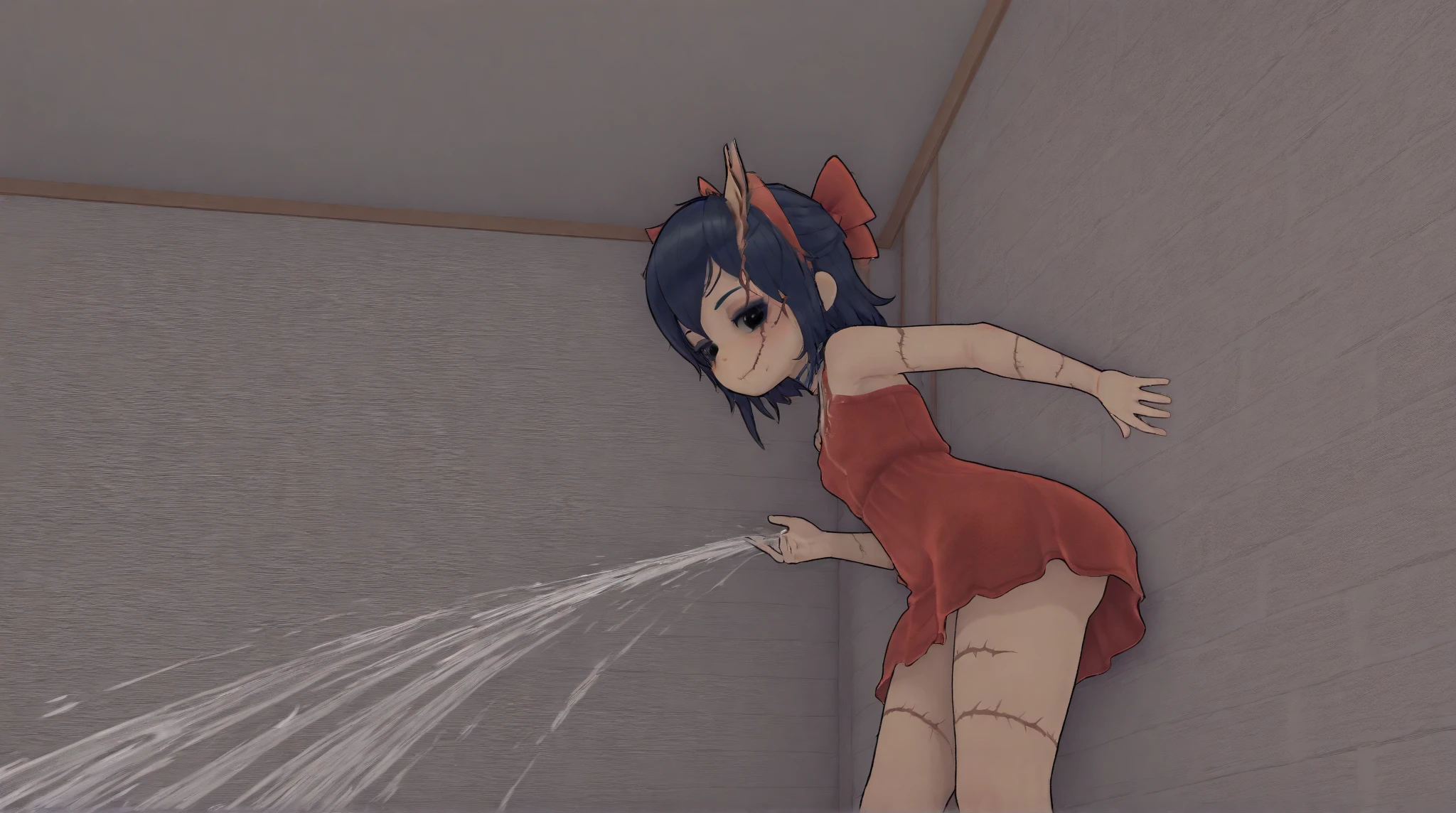 ((NSFW:1.3)),(Textured skin, Anatomically correct, Super Detail, high details, High quality, hight resolution, Best Quality, 1080p,4K:1.3),(One-person viewpoint, looking at viewer, subjective:1.5),
((Nobara Kugisak:1.6)),
(onsen:1.4),
((One woman, solo, 1 girl:2.0)),
((high school students, 16 year old:1.5)),(large breasts:1.5),
(inviting you to have sex),
((hand between legs:1.6)),
(front view:1.5),(pov:1.5),(looking at viewer:1.5)
(naked, nude:1.5),
(wet (moist) body:1.4)
nsfw,(enraptured face:1.4),(naughty expression:1.2),(orgasm smile:1.5),seductive smile, excited smile,
(blush, face blush, blushing:1.3),
(vulgarity:1.5),(fucked silly:1.1),(orgasm:2.0),
(vivid pussy, high quality vagina:1.1), (dripping love juice:1.3),