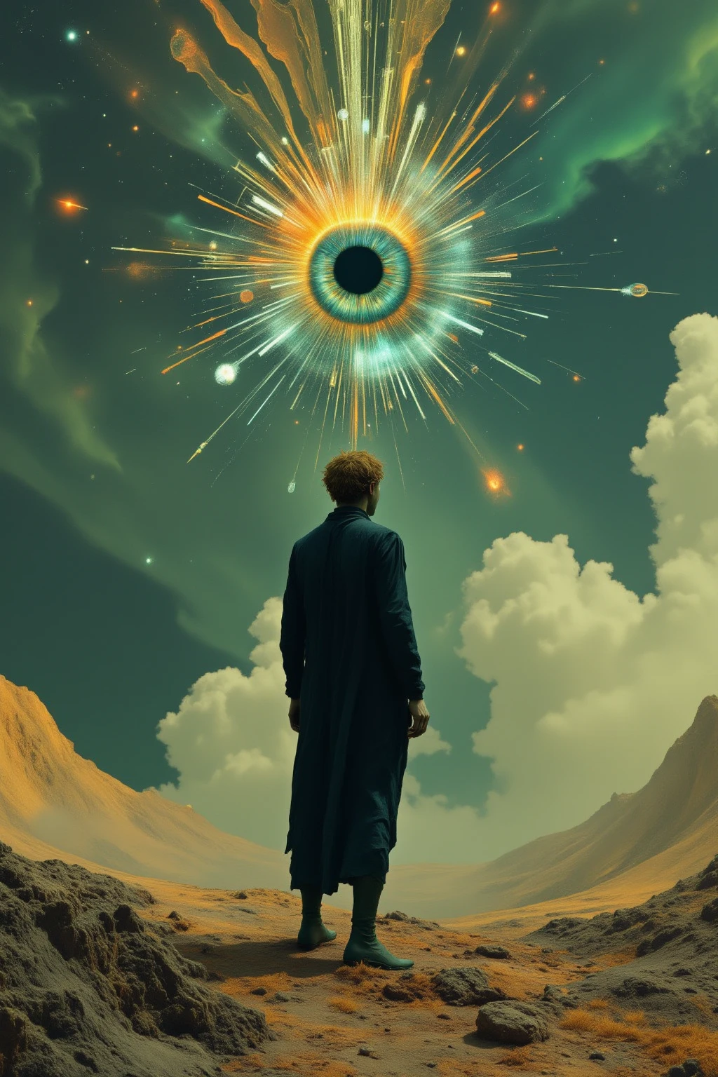 Standing on the  ground, — my head bathed by the blithe air, and uplifted into infinite spaces, — all mean egotism vanishes. I become a transparent eye-ball; I am nothing; I see all; the currents of the Universal Being circulate through me; I am part or particle of God.