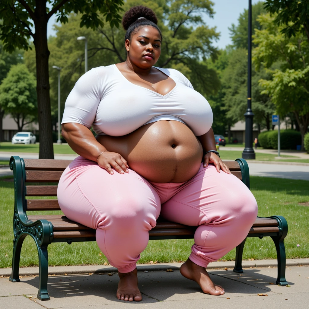 Extremely Morbidly Obese South African girl