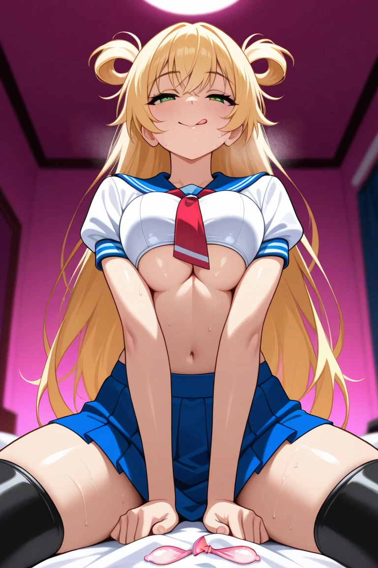 aikatsu,Blonde_HAIR,RED_HAIR_band,masterpiece,best quality,ultra-detailed,super detailed skin,an extremely delicate and beautiful,beautiful detailed eyes,(nsfw),aikatsu,(groin super close up:1.5,big_panties:1.5,big_comeltoe:1.3,big_thighs:1.3,big_groin:1.3),from below,squatting,panty_shot,slender,medium breast,Blonde hair,surprised,sky,heart-shaped eyes,grinning face,open your mouth wide,(nsfw),masterpiece,best quality,ultra-detailed,super detailed skin,an extremely delicate and beautiful,beautiful detailed eyes, ,Ichigo Hoshimiya (Aikatsu!)