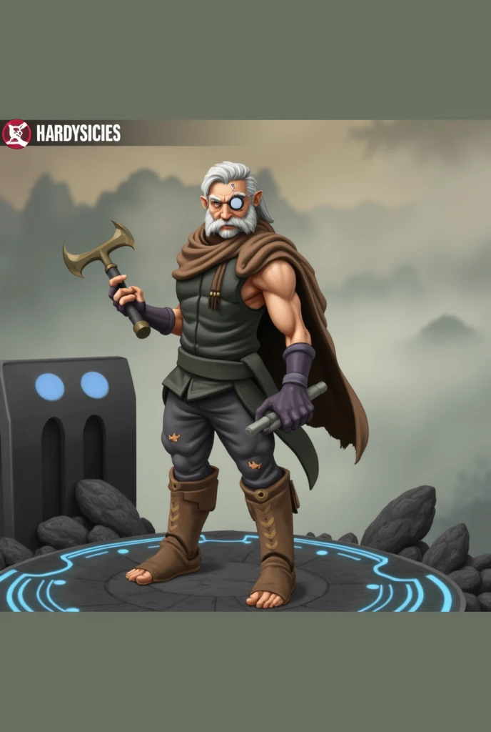 a wizard in demoura artstyle
