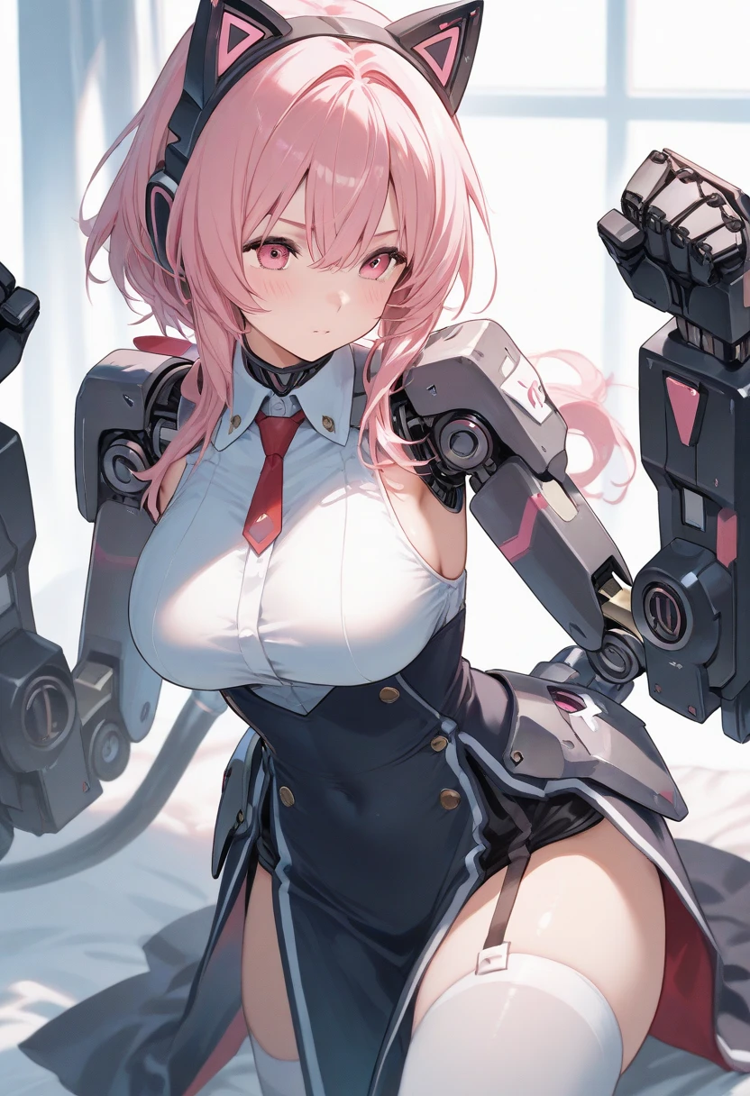 masterpiece,best quality,ultra-detailed, <lora:AMechaSSS[color_theme,mecha musume, mechanical parts,robot joints,headgear]:0.9>,
1girl,solo,aqua,large , blue theme,  mecha musume, mechanical parts,robot joints, blue headwear, blush,standing,cowboy shot,  <lora:MinatoAquaSailorBikiniFrilledBikini:0.7>