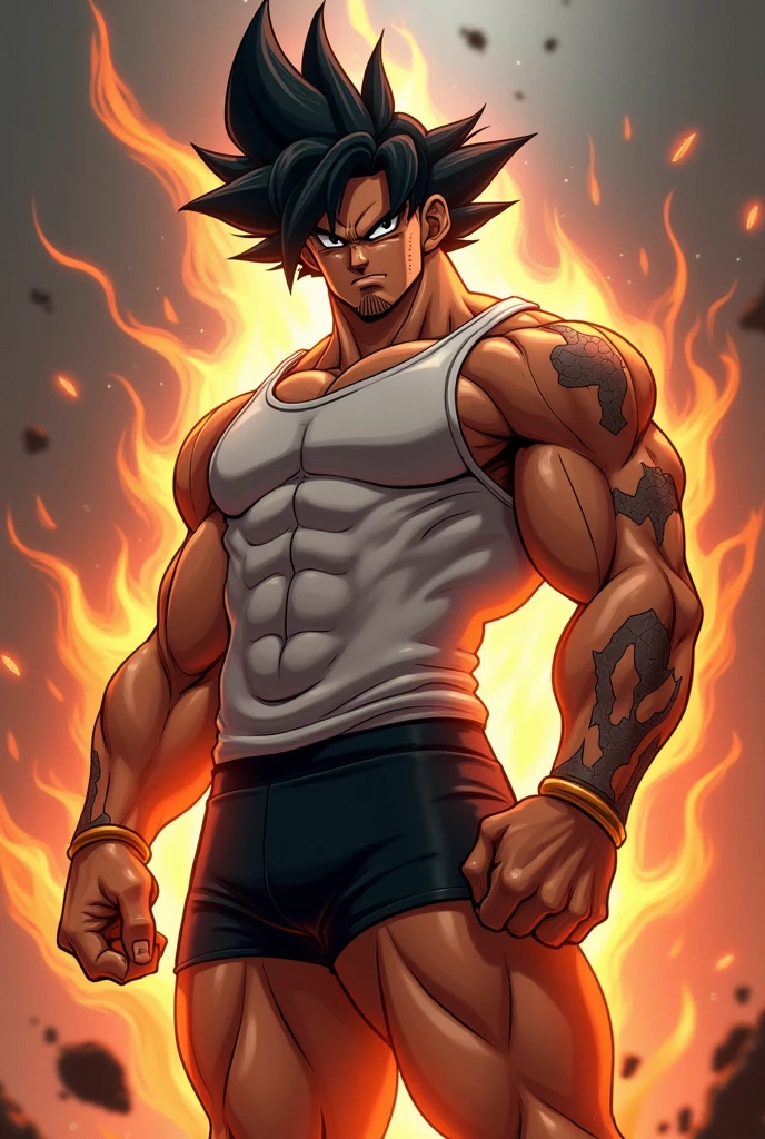 A male anime character who has a good body