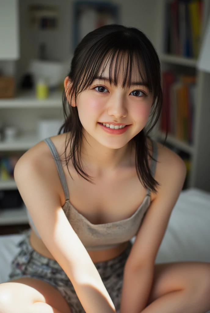 hight resolution、high-level image quality、in 8K、Real live-action、Raw photography、top-quality、masterpiece、超A high resolution、Raw photo、ren、Beautiful fece、masutepiece、((Obscene content))、For adults、charm of 、absurderes、((((Japan elementary school students))))、Japan Girl、((8years old))、((with round face))、((Tanuki face))、((Cute little face))、(((((Shy laughter)))))、de pele branca、((chubby figure))、Juvenile physique、Smaller chest、kne、 thighs thighs thighs thighs、独奏、fullllbody、Very nice、White silk dress、 lifting skirts、((Pubic area))、(Mansuji)、White panty、Are sleeping、(Photorealsitic:1.37)、Photon mapping、Realistic、Radio City、Physically Based Rendering、depth of field rally background、a picture、(((a junior idol in Japan)))、Sparkling eyes、shiny lip、too bright natural light、The Bright Sun、Too bright sunlight、(((((8years old)))))、(((Pubic area)))、(Mansuji)、((((Japan elementary school students))))、