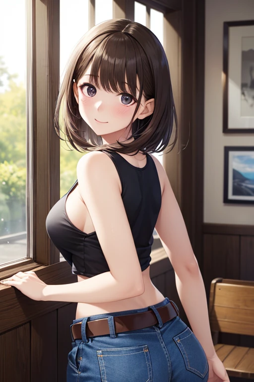 score_9, score_8_up, score_7_up, score_6_up, score_5_up, score_4_up, source_anime, tag1, tag 2, 最High Quality, High Quality, details, high resolution, 8k, 超high resolution, Soft Saturation, professional quality, perfect contrast, perfect fit, anatomically accurate, perfect face, perfect face, perfect hair, Perfect eye alignment, Perfect Body, perfect breasts, perfect arms, perfect skin, clear face, hyperbreasted , small breasts, wide hips, huge butts, sensual woman, embarrassing, , OK, bedroom eyes, shy blake Dutch angle, 前かがみ, black tank top, micro short in jeans, belt, street
、
,((( masterpiece, 最High Quality, high resolution, 超 high resolution, Pixel Perfect , description boundary, 4K, RTTX10.0))),
、Anegasaki Nene, shiny brown hair, beautiful brown eyes, smiling face, sparkling pupils, (fine grain), , highly detailed face,, (masterpiece:1.2, best quality), ((only1 girl)), ((cowboyshot:1.5))