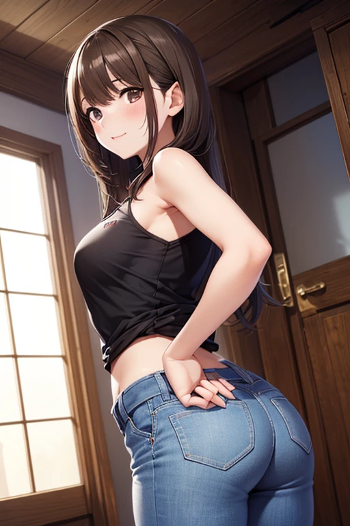 score_9, score_8_up, score_7_up, score_6_up, score_5_up, score_4_up, source_anime, tag1, tag 2, 最High Quality, High Quality, details, high resolution, 8k, 超high resolution, Soft Saturation, professional quality, perfect contrast, perfect fit, anatomically accurate, perfect face, perfect face, perfect hair, Perfect eye alignment, Perfect Body, perfect breasts, perfect arms, perfect skin, clear face, hyperbreasted , small breasts, wide hips, huge butts, sensual woman, embarrassing, , OK, bedroom eyes, shy blake Dutch angle, 前かがみ, black tank top, micro short in jeans, belt, street
、
,((( masterpiece, 最High Quality, high resolution, 超 high resolution, Pixel Perfect , description boundary, 4K, RTTX10.0))),
、Anegasaki Nene, shiny brown hair, beautiful brown eyes, smiling face, sparkling pupils, (fine grain), , highly detailed face,, (masterpiece:1.2, best quality), ((only1 girl)), ((cowboyshot:1.5))