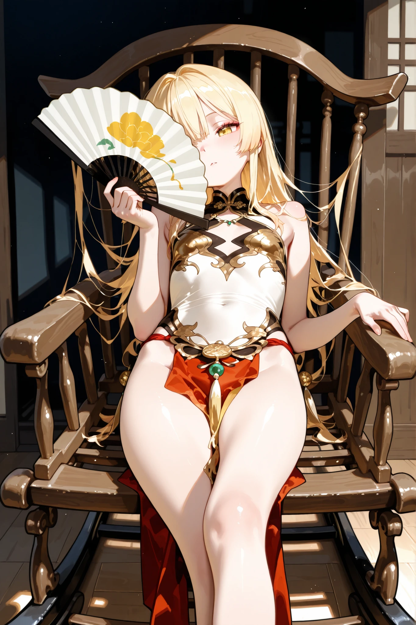 breathtaking, masterpiece, nine-tailed golden fox, japanese art style, majestic, bokeh, ink, art, no_human, complex background, beautiful tails, serene and enchanted forest, purple eyes, ,Spirit Fox Pendant, YaeMikoFox, best quality, purple eyes, blonde fur, fox, animal ears, blonde hair, fox ears, glasses,