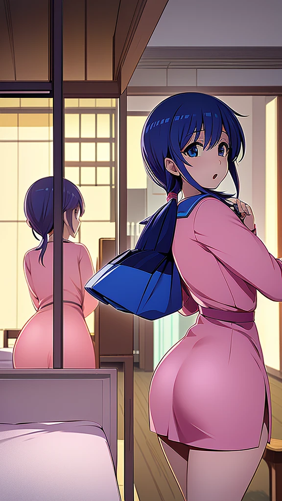 1girl,sex,show breasts,show pussy,sitdown,blue hair,masturbate,hands in pockets,nude,not clothes