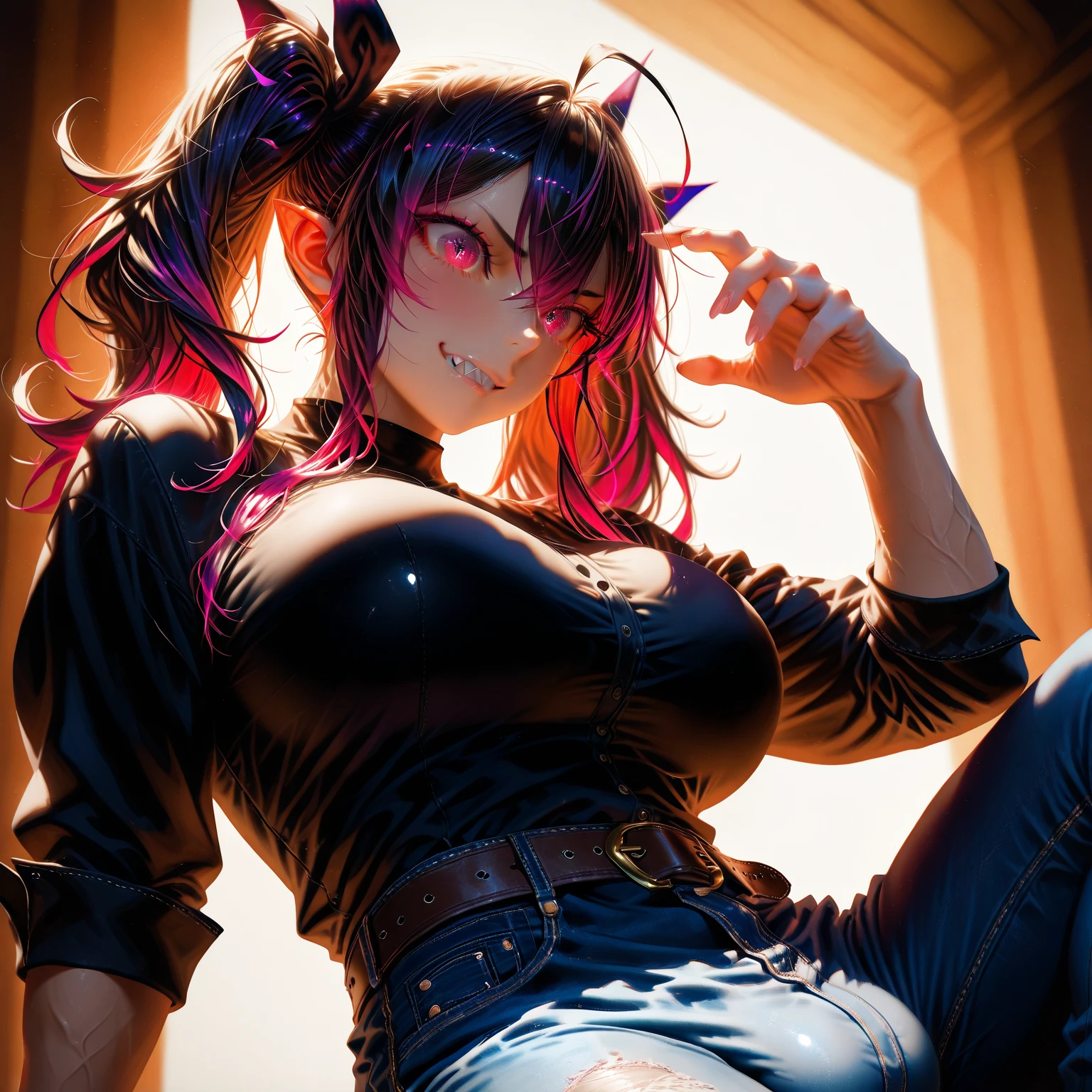 (1girl), red eyes, kiryu coco, x ornament, big lips, pretty lips, ((gyaru)), gyaru hairstyle, good hips and long legs, photo of slim girl, pretty face with arms and legs, full length and white stockings, 2 4 year old female model, sporty, photo of slim girl model, concept:Beautiful woman portrait。 quality:(highest quality, 4k, High resolution, masterpiece:1.2), Super detailed, (anime style, photorealistic:1.37), lighting effects:strong contrast, Bright colors and mesmerizing effects, Soft and delicate lighting, gentle shine, Subject information:alone, ((woman)), (round eyes), (high detail skin:1.2), long eyelashes, glossy lips, Highly detailed face and skin texture,beautiful skin, shiny skin, perfect fingers, NSFW, High-definition RAW color photo, cinematic light, alone, (((young woman))), (detailed expression), (small face), (high detail skin:1.2), clavicle, cute face, beautiful appearance, long eyelashes, (((embarrassing:1.5))), ((Cover your eyes with one hand:1.2)), ((spread legs:1.5, sexy pose, squat with legs apart)), (night time:1.5), Joy and excitement, sweating:1.37,  anatomically correct, background bokeh, high quality, surreal, bright colors,
