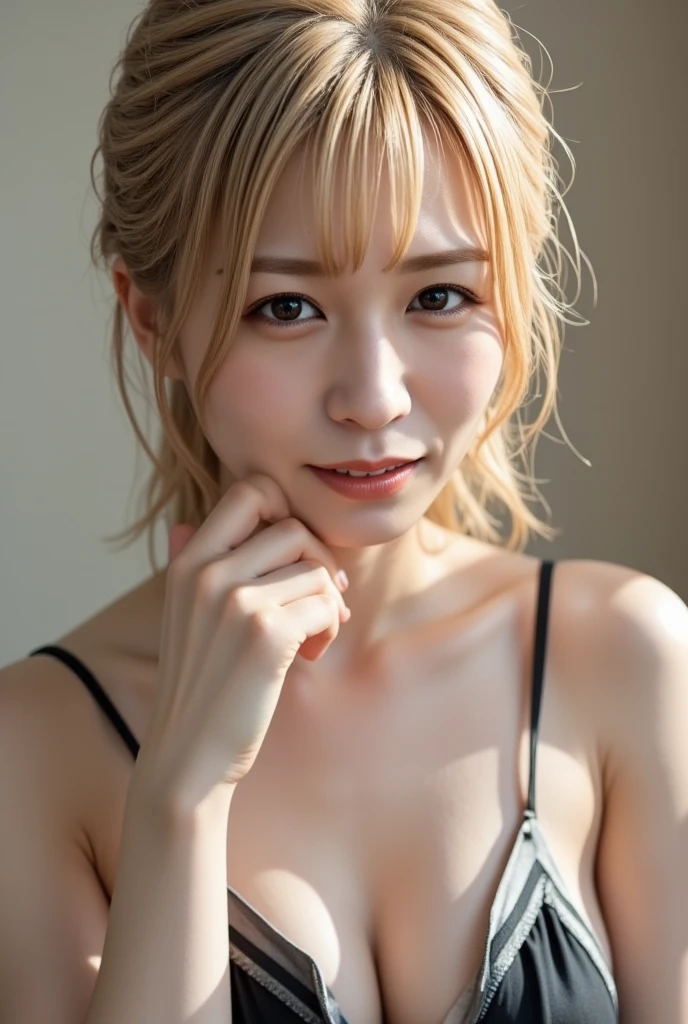 24-year-old girl、Close-up of a smiling face