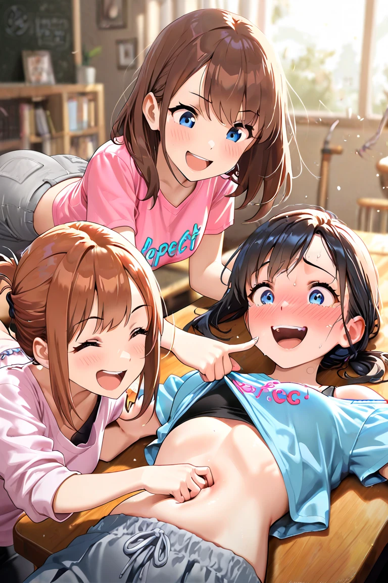 A busty two headed woman cumming thick white semen from her cock into the mouth of a cute girl with an older woman and a younger girl as her two heads. She’s at a sleepover with the younger girl head’s friends. The older mother is ashamed to have her cock out in front of all her younger daughter’s cute friends. The younger daughter’s head is showing off her fat loads while masturbating her huge cock and cumming into her friends mouth in ecstasy in contrast to the horrified mommy’s face while trying to watch a movie with her friend. Next to her is the daughter’s friend reaching out to touch her and can’t stop staring at the conjoined mommy and daughter’s cum soaked cock being masturbated next to her on the couch since she’s never seen a penis before.