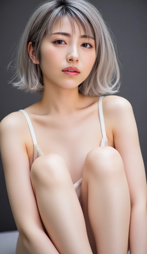 ((Wallpaper 8K)), ((Surreal)), ((Quality in every detail:1.2)), 1 girl, 14talent、Kind eyes、Fuller lips、Grey Hair、Malaise、Small breasts, (((Small breasts、Small breasts、Areola:1.1、)))、black elegant dress,Black capelet, look up, Widespread poverty, Shortcuts、Shorthair Twin Tails、Grey Hair:1.5、White skin、{{{sad}}}, {{big breast}}, {{{{{nsfw}}}}}, {{{{spread her legs}}}}, {{{{{{{penis in her pussy}}}}}, {{{{show me her pussy:1.2}}}}, {{{{{after sex:1.1}}}}}, {{{{large penis:1.5}}}}, {{{{large cock}}}}