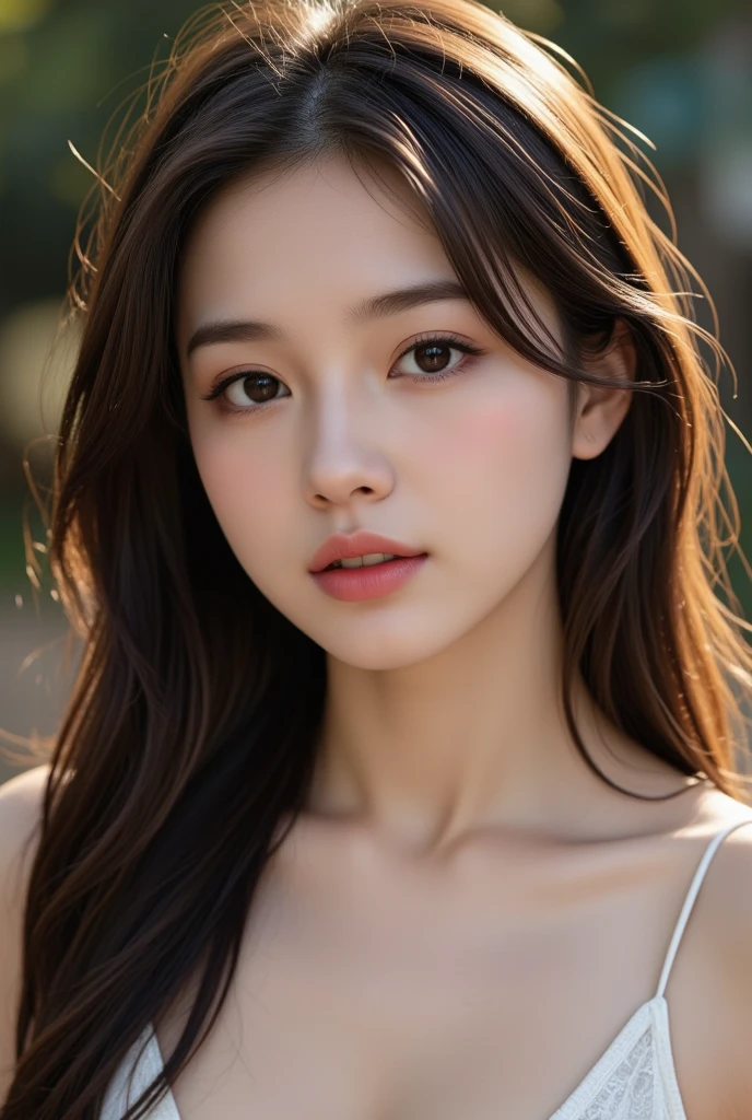 ((Best quality, 8k, Masterpiece :1.3)), 1girl, Pretty woman with emphasizing slender abs :1.3, Huge breasts :1.2, Alluring pose, Pool, Ultra-detailed face, Highly detailed lips, Detailed eyes, Double eyelid