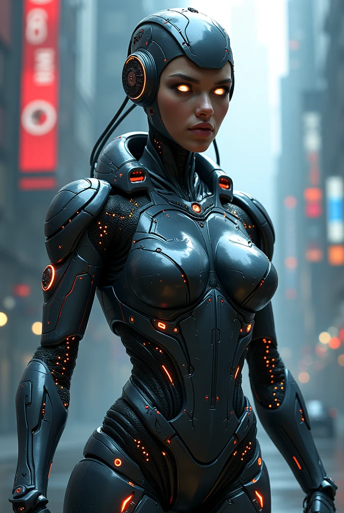 a woman in a futuristic suit with a glowing head and chest,She has many subordinates. cyberpunk art inspired by Marek Okon, cgsociety contest winner, digital art, gynoid cyborg body, girl in mecha cyber armor, cyber suit, cybersuit, in white futuristic armor, cybersuits, diverse cybersuits, gynoid body, echo from overwatch, perfect anime cyborg woman