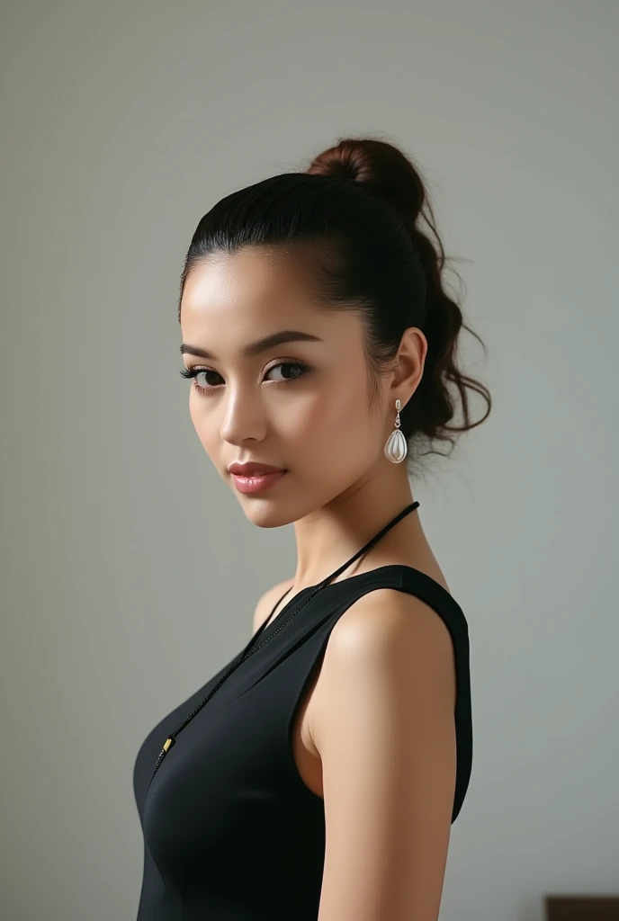 (broc-evelynlin), realistic color photo, (skin pores:0.7), textured skin, highly realistic skin, (realistic, RAW photo:1.4), best quality, 4k, 8k, ultra highres, shot with canon5d, model shoot
(updo hair:1.3)
(goth look:1.3)